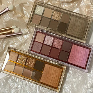 9 Paleta de Sombra Colorida Sombra Perolada Matte Blush Sombra Perolada High Gloss Paleta All-in-One (sem Pincel)