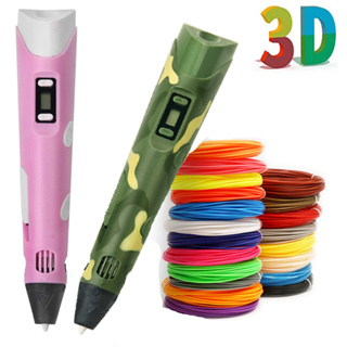 Caneta 3D 3D De Desenho 3D Com Tela LCD Compatível A PLA Filamento Brinquedos 3D Seguros Para Crianças Presente De Nascimento
