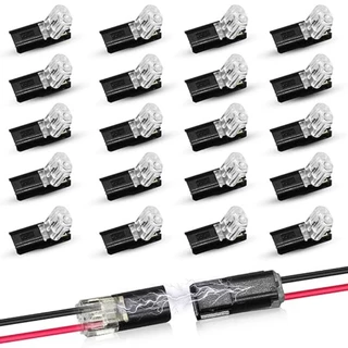 10pcs/20pcs Conectores De Fios De LED Pluggable 2 Pinos 2 Way Terminais Emenda Rápida Compactos Universais Sem Necessidade De Batidas Por Fio Mola Ferramentas