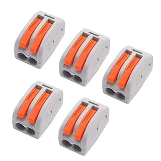 10 Pcs 2 Porta Alavanca Condutor De Fio De Conectores Compacto Terminal De Conexão Rápida Adequado Para Múltiplos Tipos De Fios