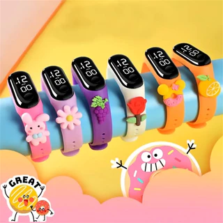 Moda Nova Pulseira Esportiva Infantil LED Relógio Bonito Com Tela Sensível Ao Toque