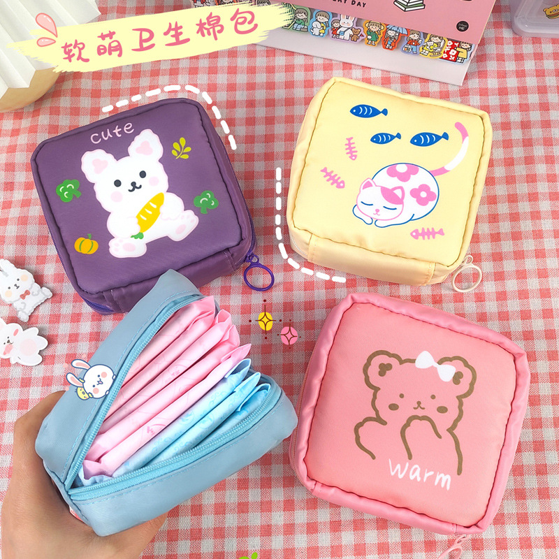 Saco de guardanapo sanitário para tia de grande capacidade Saco de guardanapo sanitário Saco de guardanapo sanitário Viagem Mini Saco de Cosmética Portátil
