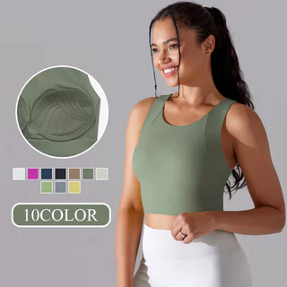 Fato De Ioga Integrado De Alta Qualidade , Colete , Sutiã Esportivo De Curva Coesiva , Sem Anel De Aço , Emagrecimento E Belo De fitness Para As Costas