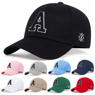 Unisex Letter A Side AR Bordado Lateral Ajustável Caminhão De Beisebol Chapéu De Primavera Outono Viagem Ao Livre Para Mulheres Homens