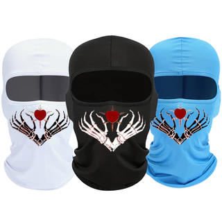 1 PC Capuz Integrado , Proteção Solar Esportiva Ao Ar Livre , De Passeio , Máscara Facial Completa De Motocicleta , Lenço De Pescoço À Prova De Vento Para Homens E Mulheres