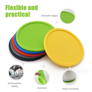 Porta-copos de silicone 3D em pvc macio para bebidas/chá/café/água
