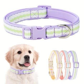 Cp495coleira Ajustável Para Cães Com Padrões De Design Especial , Coleira Macia E Durável Pequenos , Médios Grandes
