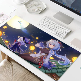 Tapete de mouse para jogos de flores grandes com base antiderrapante e borda costurada - perfeito para escritório, casa, laptop e jogadores - ótima ideia de presente