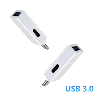 Adaptador USB C OTG 2 Em 1 Tipo Macho Para Fêmea Porta De Carregamento Rápido Com Laptop Samsung Huawei
