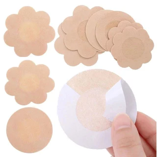 100 Pçs Adesivo De Mamilo Descartável Invisível Peito Não Tecido Sutiã Remendo De-Menos Pastéis Almofada Capa Adesivos