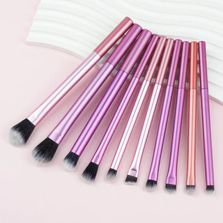 Novo Estilo 10 Escova para Sombra Escova para Cabelos Conjunto de Escova Multifuncional para os Olhos Ferramenta de Beleza Viagem Portátil