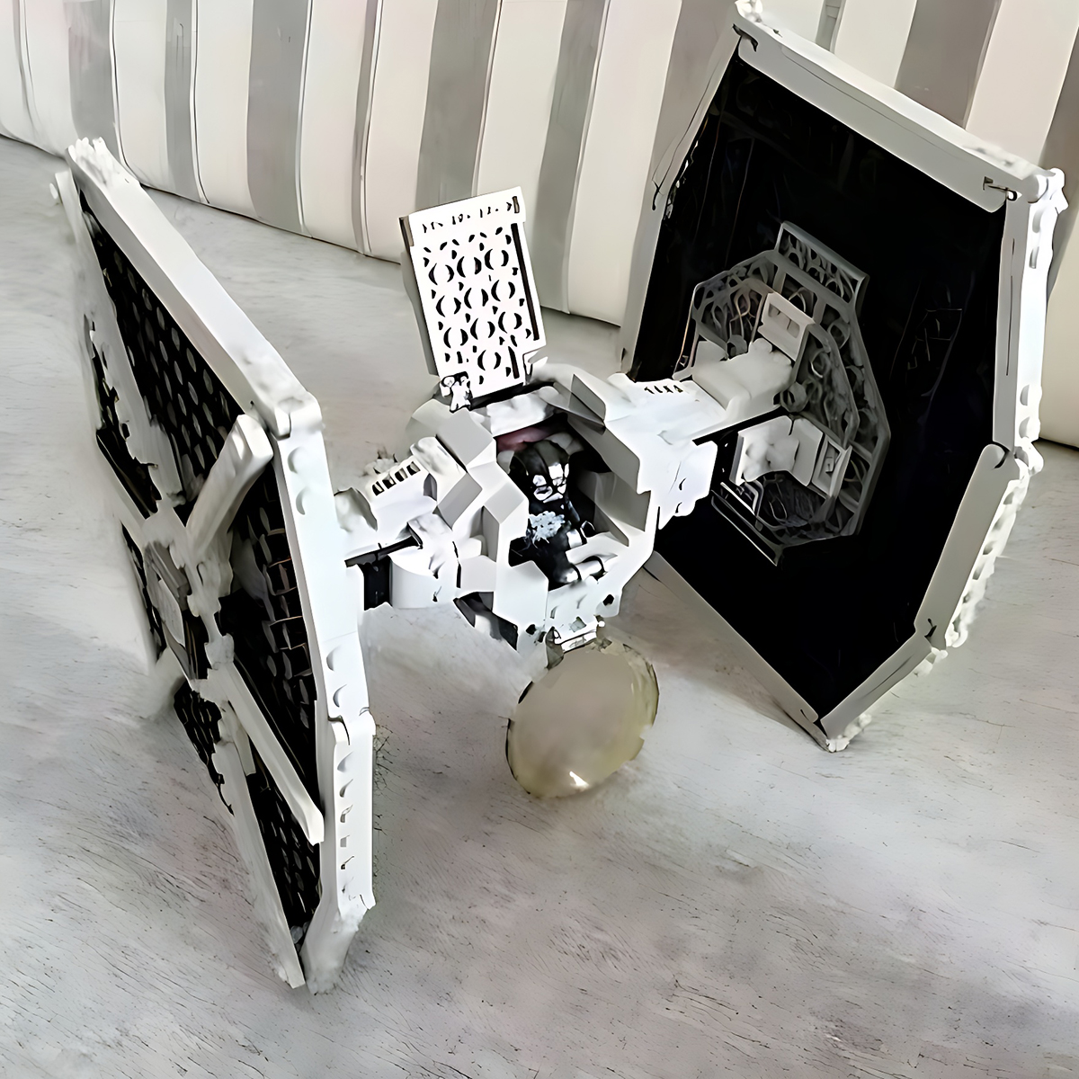 Blocos De Construção Do Modelo De Guerra Espacial compatile starwars 75300 Imperial Tie Fighter