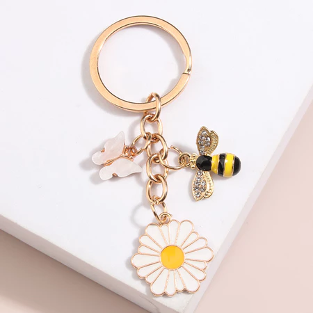 chaveiros personalizados flor abelha