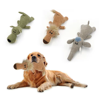 Animal de estimação em forma de velo de milho Voz de pelúcia de cachorro de pelúcia de brinquedo resistente à mordida Molar Pet Supplies