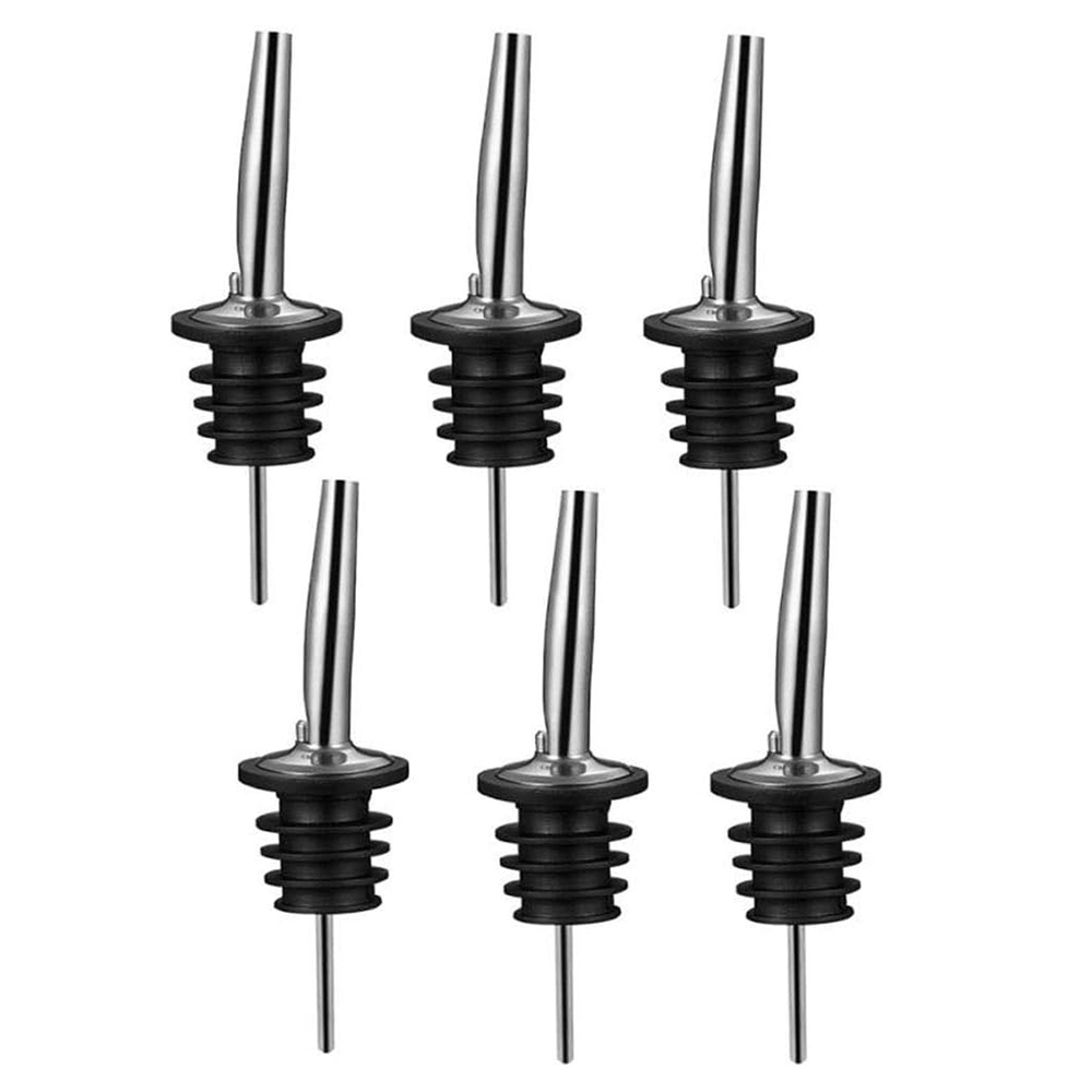 2pcs /4pcs /6pcs Descarregador de vinho em aço inoxidável, Bico Cônico de Vinagre, Descarregador de Garrafa Adequado para Bocas de Garrafa de 1,9cm, Distribuidor de Azeite de Oliva