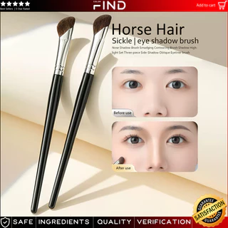 Pincel De Maquiagem De Crina De Cavalo Para Contorno De Nariz E Olhos , Conjunto Profissional De Pincéis De Mistura Dest em Oferta na Shopee