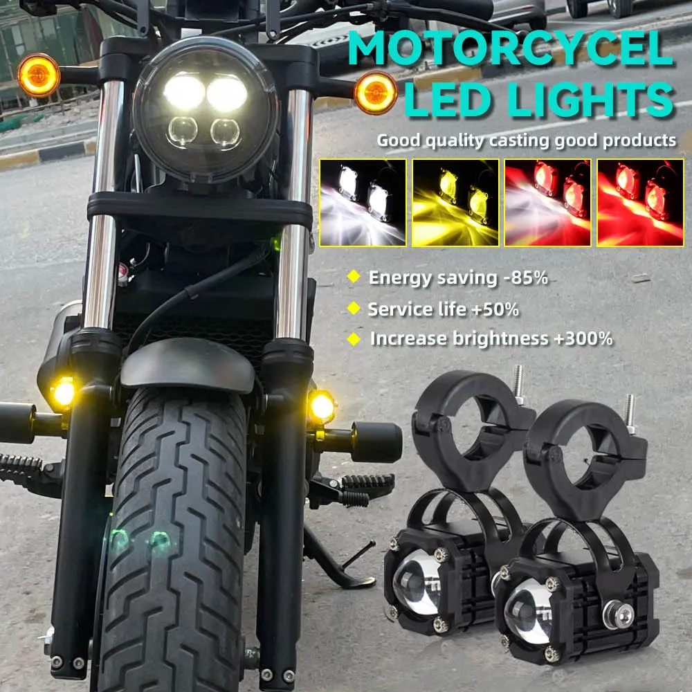 Motocicletas Farol Universal Auxiliar De Condução Com De Nevoeiro Para BMW R 1200GS R1250GS ADV F800GS K1600 Honda CRF1000L