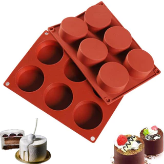 1pc /6 Pequeno Molde de Silicone Cilíndrico Molde de Sabonete feito à mão Molde de Silicone para Bolos de Bolo de Bolo