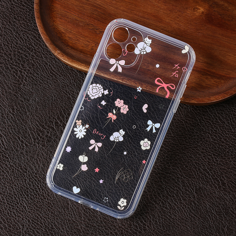 Capa Macia Transparente E Para iPhone 15 14 13 12 11 Pro Max SE 2020 X XR XS ip 8 7 Plus Caixa N572Q