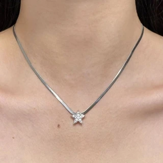 1 Pçs Estrela Cobra Osso Corrente Colar Para Mulheres Luxo Novo Estilo
