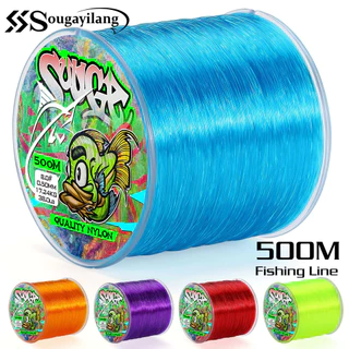 Linha De Pesca Sougayilang Nylon 500 Metros 5 Cores 7-38 Lb Linhas Para A