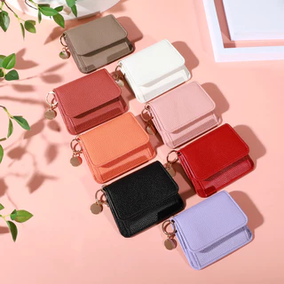 Carteira Curta Vintage De Cor Sólida , Bolsa De Moedas Bifold Portátil , Porta-Cartão De Crédito Feminino Ano Novo E Dia em Oferta na Shopee