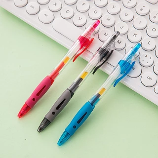 6pcs 0,5mm Conjunto De Canetas De Escova Simples Bolso Neutro Exame Caneta Preta Vermelha Azul em Oferta na Shopee