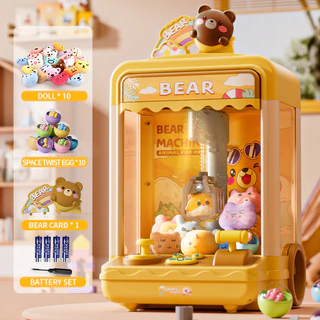 21 Pçs Crianças Garra Mchine Brinquedos Grande Máquina De Boneca Para Presentes De Aniversário Leite Chá Urso