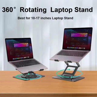 360 ° Suporte Giratório Para Notebook Dobrável Altura Ajustável Mesa De 10-17 Polegadas Dispositivos