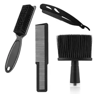 Barbeiro Taper Fade Escova Cuidados Com A Barba Pente Pescoço Varrendo De Cabelo Quebrado Retro Reta Navalha Salão Cabel