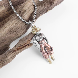 Moda Tendência Criativa Tendência Criativa Super Saiyan Colar de Cartoon Único Super Saiyan Homens Mulheres Hip Hop Rock Jewelry Acessórios