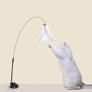 Copo de Sucção Forte Bastão de Sucção com Sino de Haste Longa Destacável para Gato Auto-cura