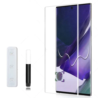 [3 Unidades] Samsung Galaxy Note 20 S20 S21 S22 S23 Plus Ultra UV Cola Líquida Nano Óptica Vidro Temperado Curvo Complet