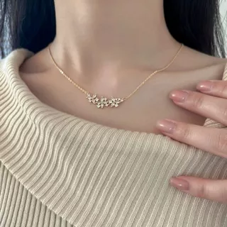 1 Pçs Novo Design Flor Pingente Colar Moda Gargantilha Presente Para Namorada