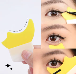 Ferramenta Auxiliar de Maquiagem para os Olhos Ferramenta Auxiliar de Maquiagem para os Olhos Maquiagem para os Olhos Inferior Crescente Maquiagem Multifuncional para os Olhos Novato deitado Bicho-da-seda Aplicar Cílios Cílios de Sombra de Punho Curto Peq