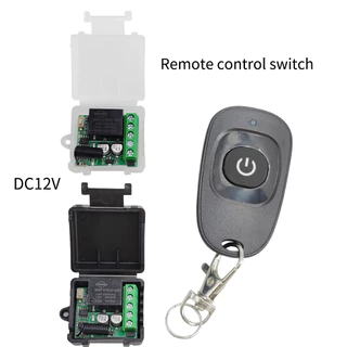 DC 12V 433Mhz 1CH Chave De Controle Remoto Universal Sem Fio Módulo Receptor De Relé RF Transmissor De 433Mhz