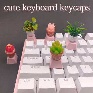 Keycaps Perfil De Cereja Keycap Personalizado PBT Anime kawaii Diy Teclado Mecânico Caps Para Jogos Acessórios De Decoração Cute Key Cap