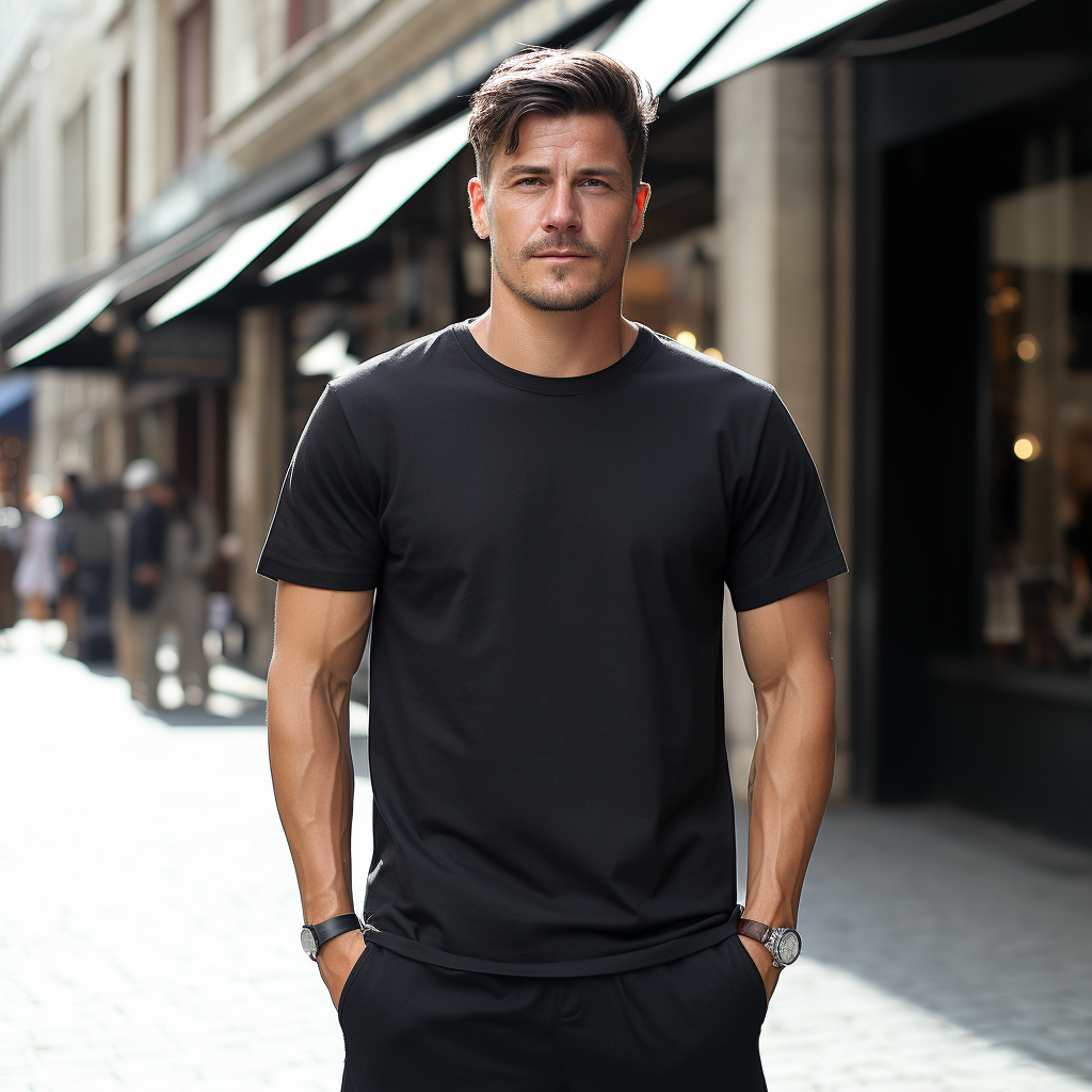 Camisetas Masculinas De Algodão Penteado Pré-Encolhido Jersey Com Tratamento Soberbo Cor Lisa
