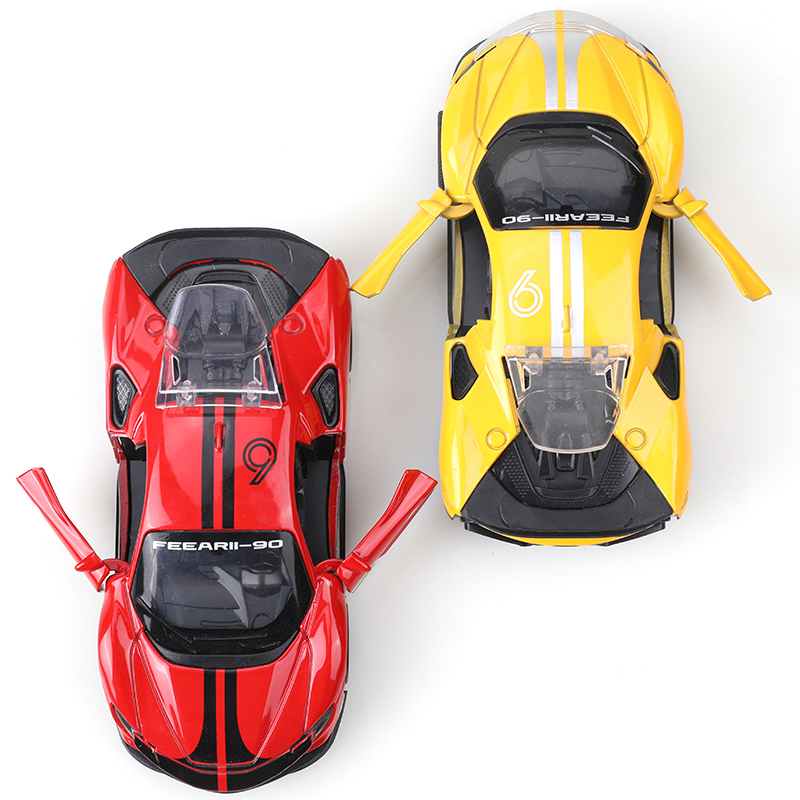 Simulação de Liga Supercarro Modelo Supercarro Presentes Infantis Coleção de Ornamentos Requintados