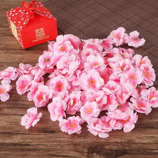 100 Flores De Pêssego Falsas/Rosas/Decorações De Casamento Em Flor DIY festival Eventos