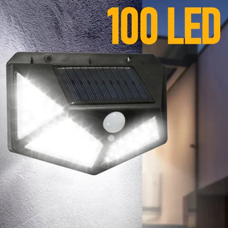 1 Pacote 100 Luzes De Parede LED Ao Ar Livre Lâmpada Solar PIR Sensor Movimento Movido A Energia Luz De Rua Para Decoraç