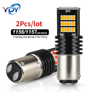 2Pcs Py21w Ba15s P21w Led 1156 Bau15s Lâmpada 3030SMD Canbus 1157 Bay15d P21/5w Luz Vermelha De Apoio Da Cauda Do Freio Carro