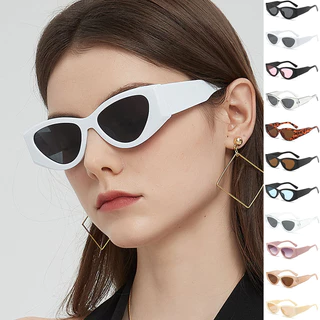 Moda Européia E Americana Óculos De Sol De Olho De Gato De Armação Pequena Para Homens Mulheres Tendência Da Personalidade Polígono Proteção UV O Exterior Sombra