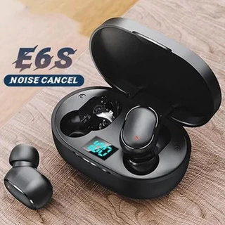 TWS E6S Fone De Ouvido bluetooth Sem Fio Cancelamento De Ruído Com Microfone Para Xiaomi Redmi