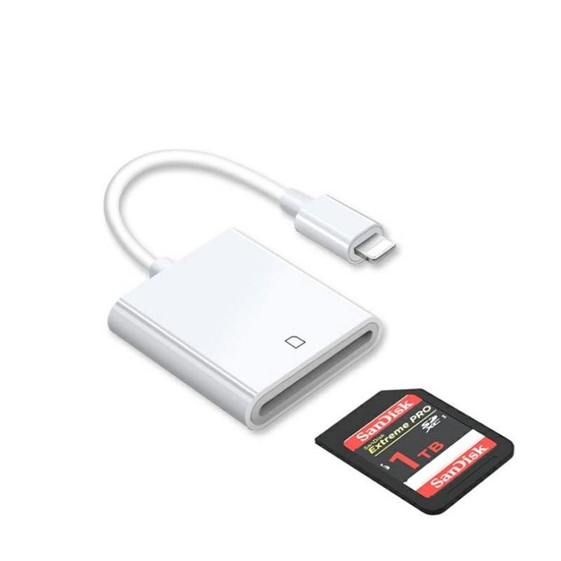 Lightning To SD Card Reader For IPhone,3 In 1 SD MicroSD Card Adapter Ipad Memory Trail Camera Viewer Charging Reading Micro - Foto 8
