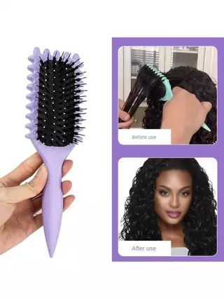 Nova Escova Definição De Cachos De Atualização , De Cabelo Encaracolado Com Cerdas E Design Especial