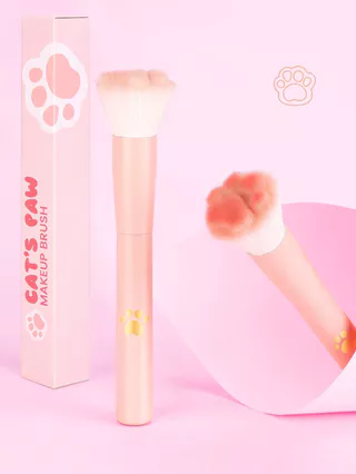 1pc Nova Escova De Pata De Gato Com Caixa De Armazenagem , Ferramenta De Maquiagem Profissional Adequada Para Todos Os Tipos De Pele