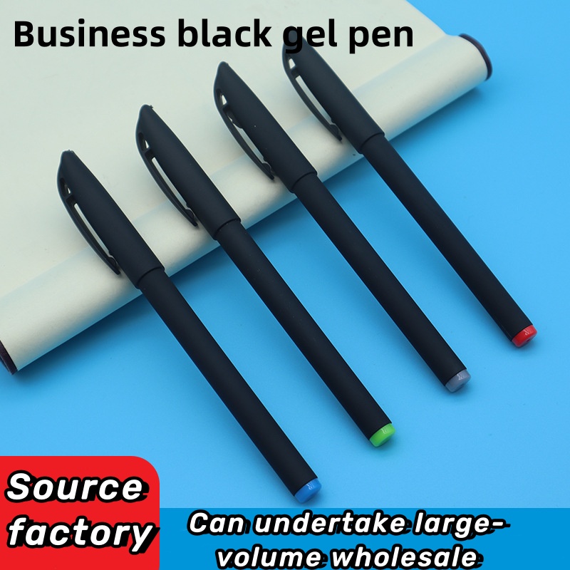 S Confortável Grip Grip Quick-Drying Black /Blue Ink Gel Pen, Adequado para Escritório e Escola, Papelaria de Escritório de Aprendizagem de Escrita