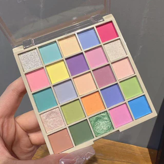 25 Cores Paleta de Sombra Macaron Sombra Colorida Perolada Maquiagem de Palco