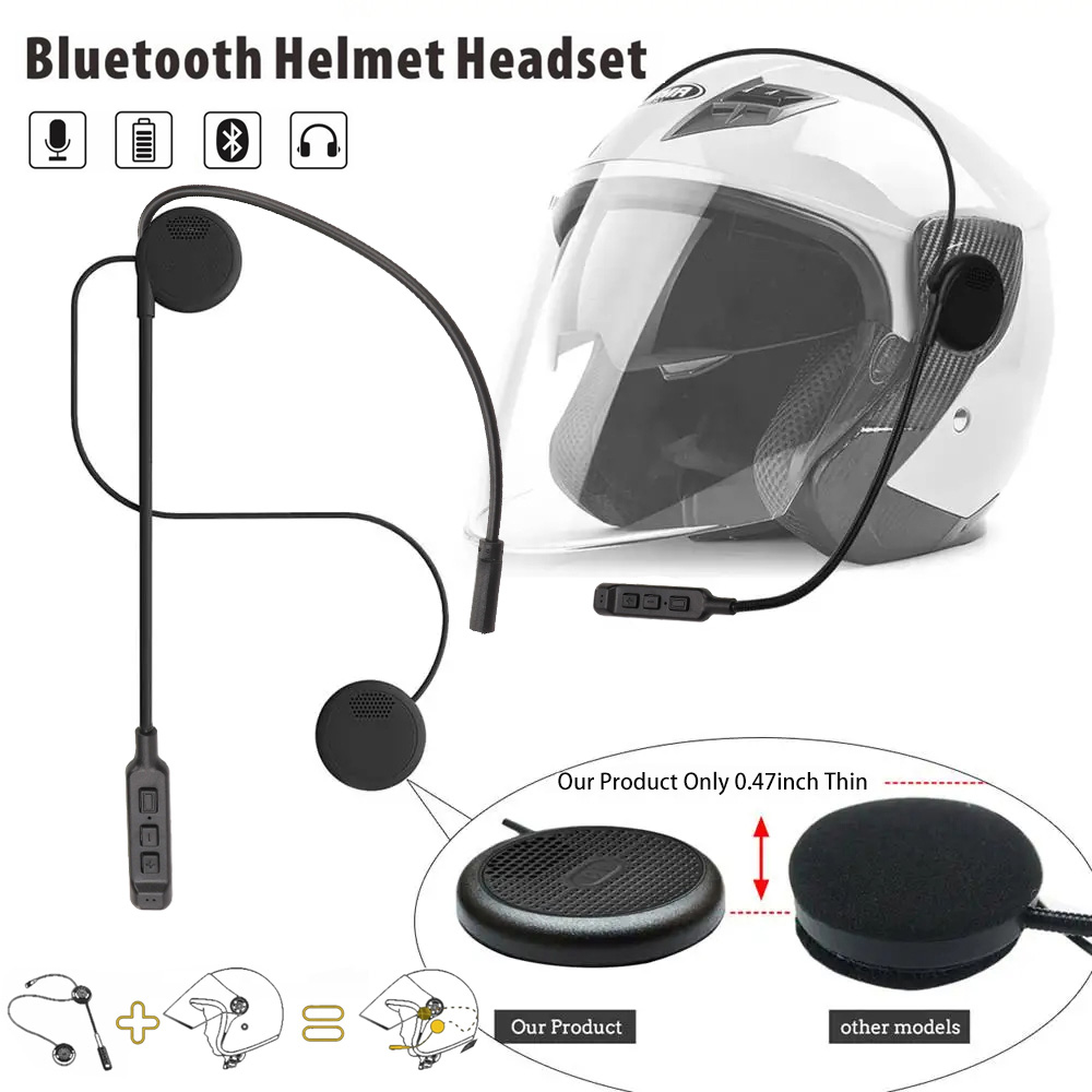 MT02 Fone De Ouvido Bluetooth Para Motocicleta BT5.1 Sem Fio Anti-Interferência